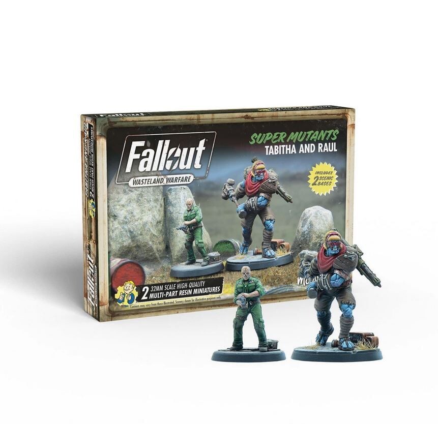 Fallout Wasteland Warfare Super Mutants Tabitha and Raul