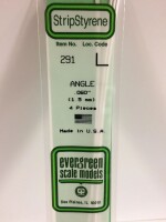 Evergreen 291 Plasticcart Angle 1,5x1,5x350mm (4) 1