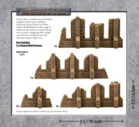 Battlefield in a Box Sandstone Ruined Walls 2