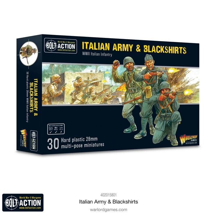 Italian Army & Blackshirts Infantry 28mm