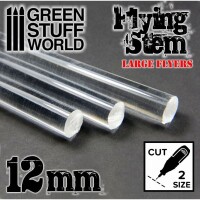 Acryl St&auml;be Transparent 12mm rund