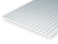 Evergreen 4506 Plasticcart Sheet Tile 8,5mm Squares 150x300x