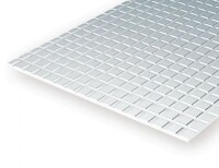 Evergreen 4517 Plasticcart Sheet Sidewalk 9,5mm Squares 150x