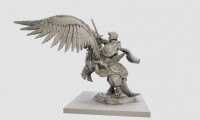KoW Halfling General on Winged Aralez 2