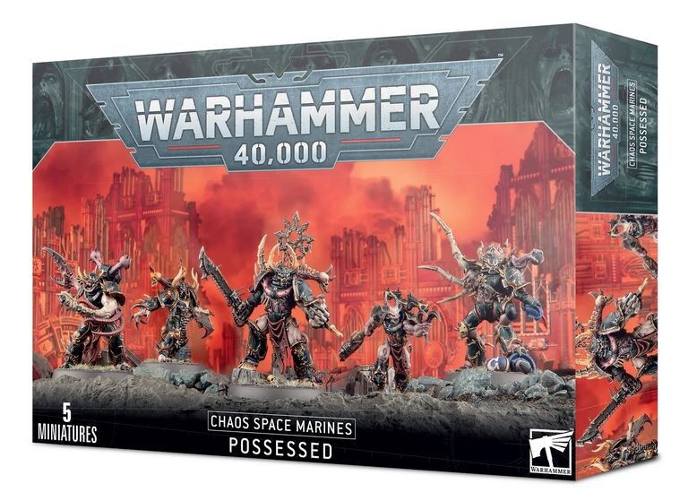 Games Workshop Unisex Schwarz Figurine Warhammer 40K - Space Marine Du Chaos Possédés - Bild 5