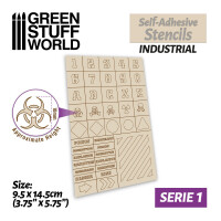 Industrial Airbrush Stencil Selbstkleben gallery