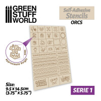 Orcs Airbrush Stencil Selbstklebend gallery