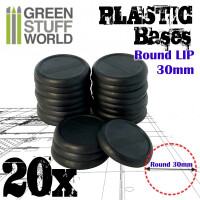 Plastik Bases Rund Lip 30mm (20) 1