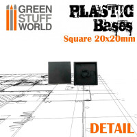 Plastik Bases Eckig 20x20mm (20) 3