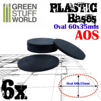 Plastik Bases Oval AOS 60x35mm (6)