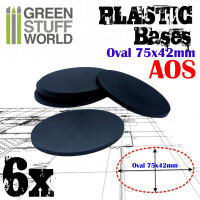 Plastik Bases Oval AOS 75x42mm (6)
