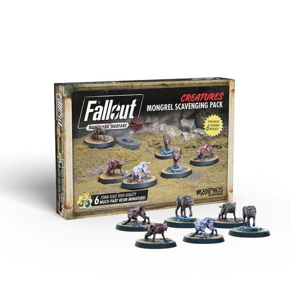 Fallout Wasteland Warfare Creatures Mongrel Scavenging Pack
