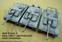 Sd.Kfz. 142/1 StuG III Ausf G Early Mid Late 1/56 28mm 6