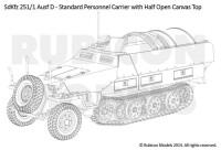 Sd.Kfz. 251/1 Ausf D 1/56 28mm 3