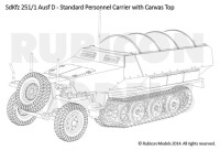 Sd.Kfz. 251/1 Ausf D 1/56 28mm 4