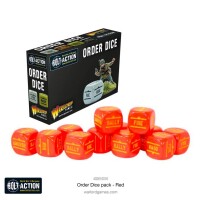 Bolt Action Orders Dice Pack - Red (12) gallery