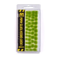 AK Interactive Light Green Tufts 4mm 1
