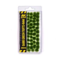 AK Interactive Dark Green Tufts 4mm 1