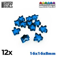 Meeples 16x16x8mm Blau (12) gallery