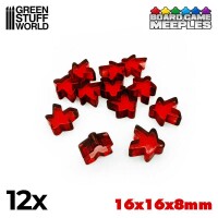 Meeples 16x16x8mm Rot (12) gallery