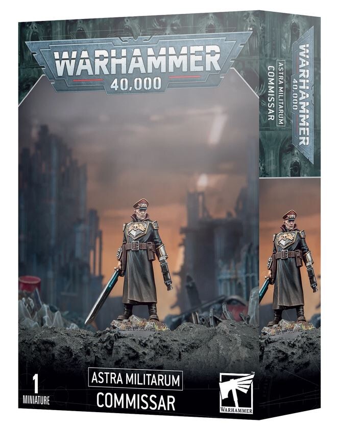 Games Workshop Unisex Grau Figurine Warhammer 40K - Astra Militarum Comissaire 2023 - Bild 3
