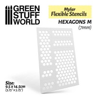 Hexagons M Mylar Flexible Stencil gallery