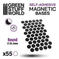 Magnetbases Rund 28,5mm 55x selbstkleben gallery