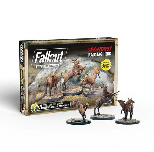 Fallout Wasteland Warfare Creatures Radstag Herd