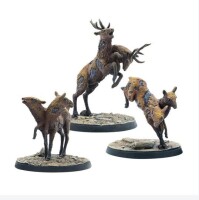 Fallout Wasteland Warfare Creatures Radstag Herd 2