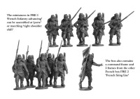 Franco Prussian War French Infantry advancing 1870-1871 28mm