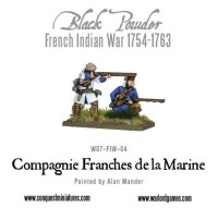 French Indian War French Compagnie de la Marine 28mm 3