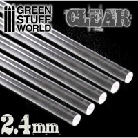 Acryl St&auml;be Transparent 2,4mm rund