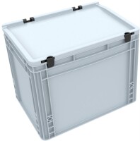 Eurobehälter / Euro Box mit Scharnierdeckel ED 43/32 HG