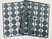 Renedra 25mm Runde Kopfsteinpflaster Bases (4