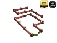 WW2 Normandy Wall w. Gate (low) 28mm slider