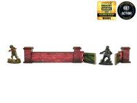 WW2 Normandy Wall w. Gate (low) 28mm 2