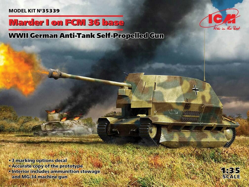 ICM WWII German Marder I on FCM 36 base 1:35