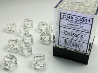 Translucent Clear/White 36x W6 12mm Dice gallery