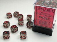 Translucent Smoke/Red 36x W6 12mm Dice S gallery