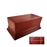 Rechteckiger Ausstellungssockel 12x6cm Haselnussbraun