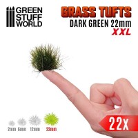 Grasbüschel XXL Selbstklebend 22mm Dunkelgrün 2
