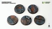 Spaceship Corridor Battle Ready Bases Rund 40mm (5) 2