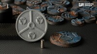 Spaceship Corridor Battle Ready Bases Rund 50mm (3) 3