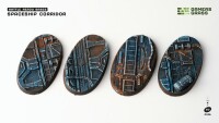 Spaceship Corridor Battle Ready Bases Oval 60x35mm (4) 2