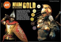 AK Interactive Non Metallic Metal Gold Paint Set 2