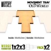 MDF Regimentsbases Old World 180x90mm 1x2x3 2