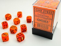 Vortex Orange/Black 36x W6 12mm Dice Set gallery