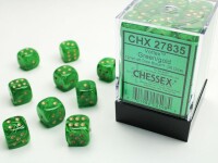 Vortex Green/Gold 36x W6 12mm Dice Set gallery