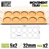MDF Regimentsbases 32mm 5x2 Skirmish Lines 2