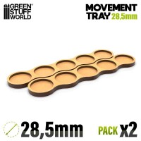 MDF Movement Trays Skirmish AOS 28.5mm 5x1